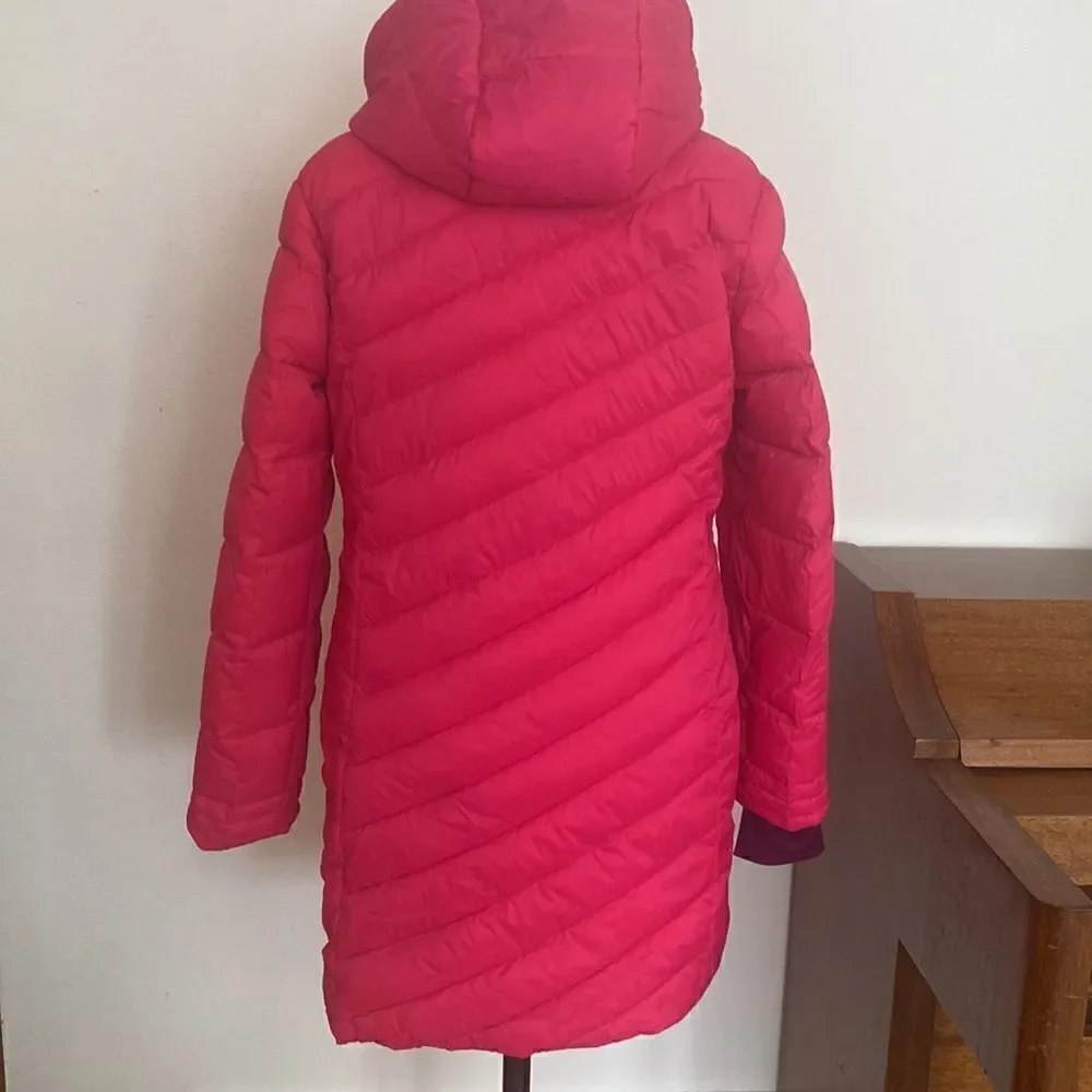 Spyder sz girls L, 14/16 or womens XS long quilted insulated winter jacket